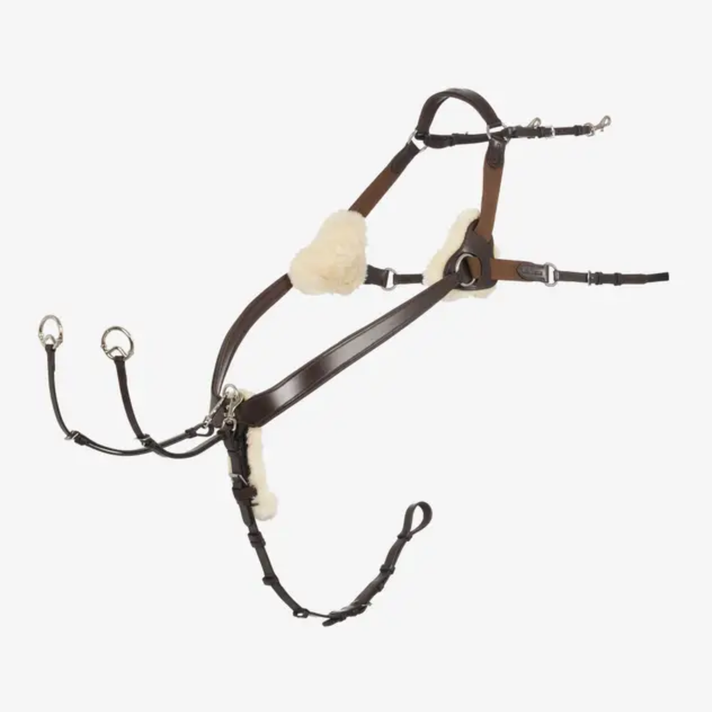 LeMieux Kudos 5 Point Bridge Breastplate - Havana