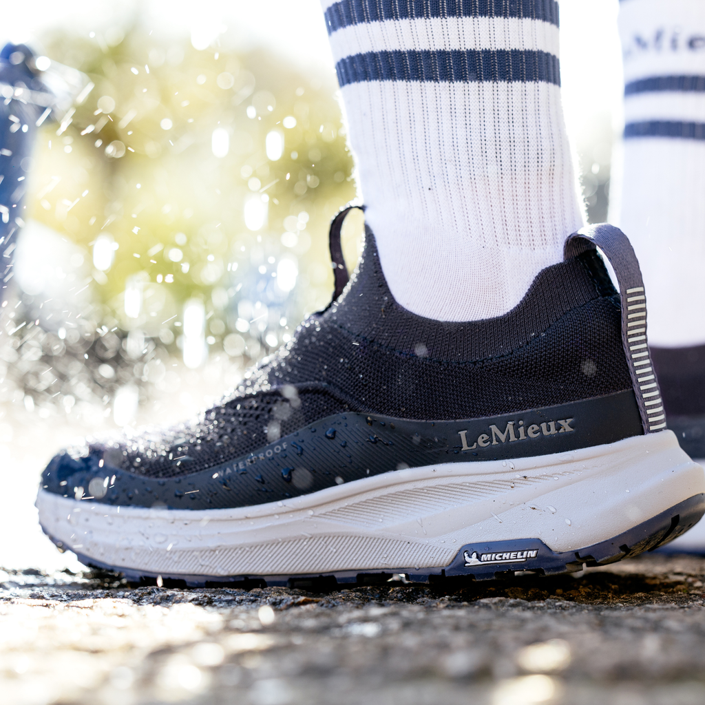 LeMieux Kanta Slip On Waterproof Trainers - Navy