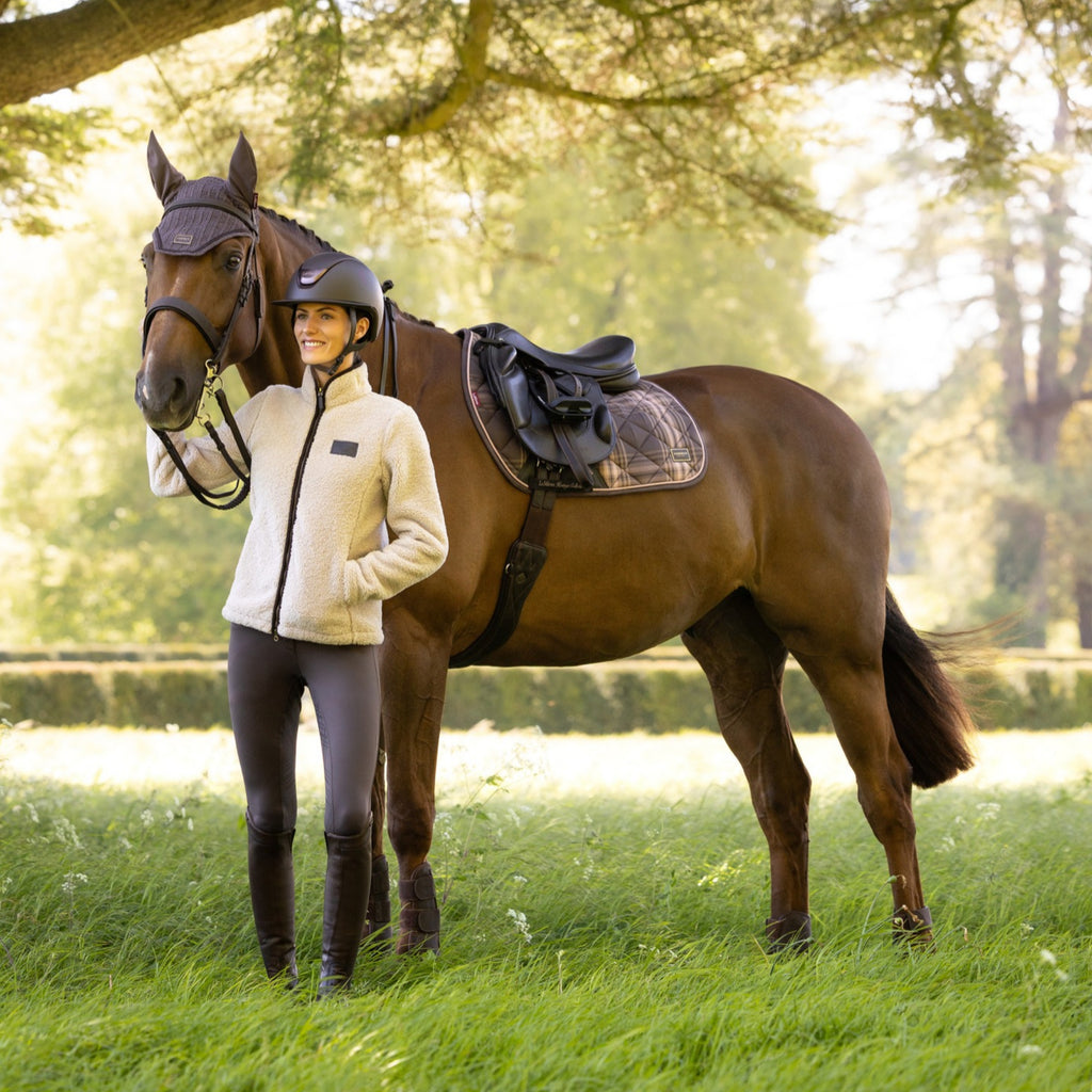 LeMieux Heritage Check Jump Square - Cocoa