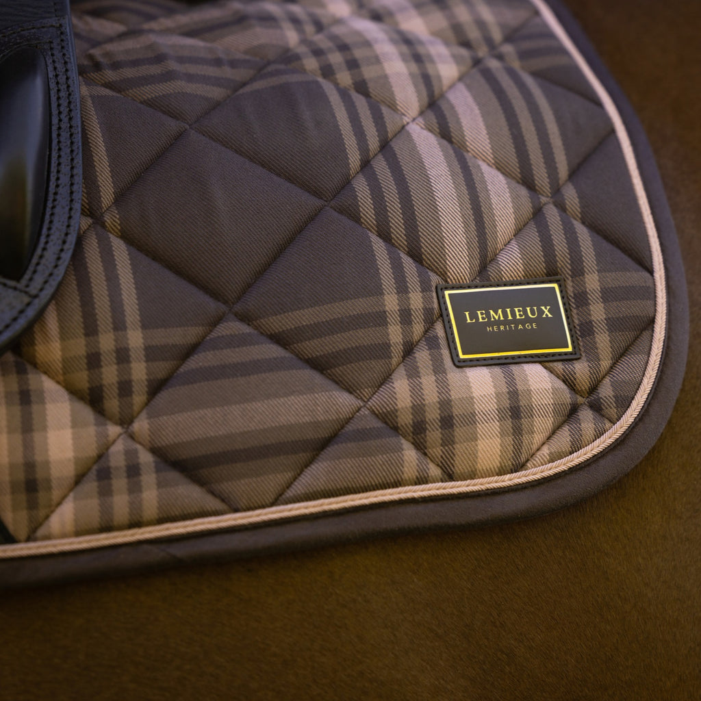 LeMieux Heritage Check Jump Square - Cocoa