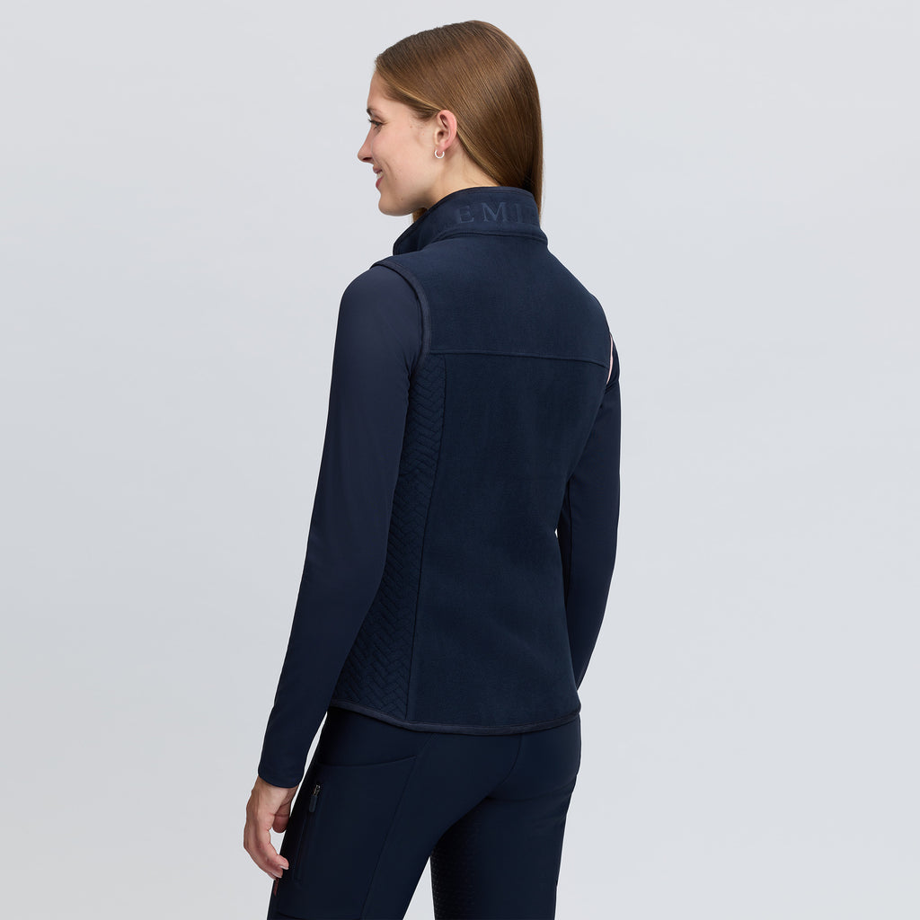 LeMieux Ladies Frankie Fleece Gilet - Navy