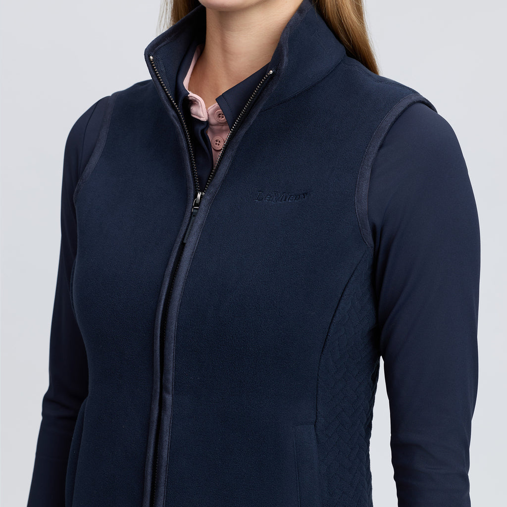 LeMieux Ladies Frankie Fleece Gilet - Navy