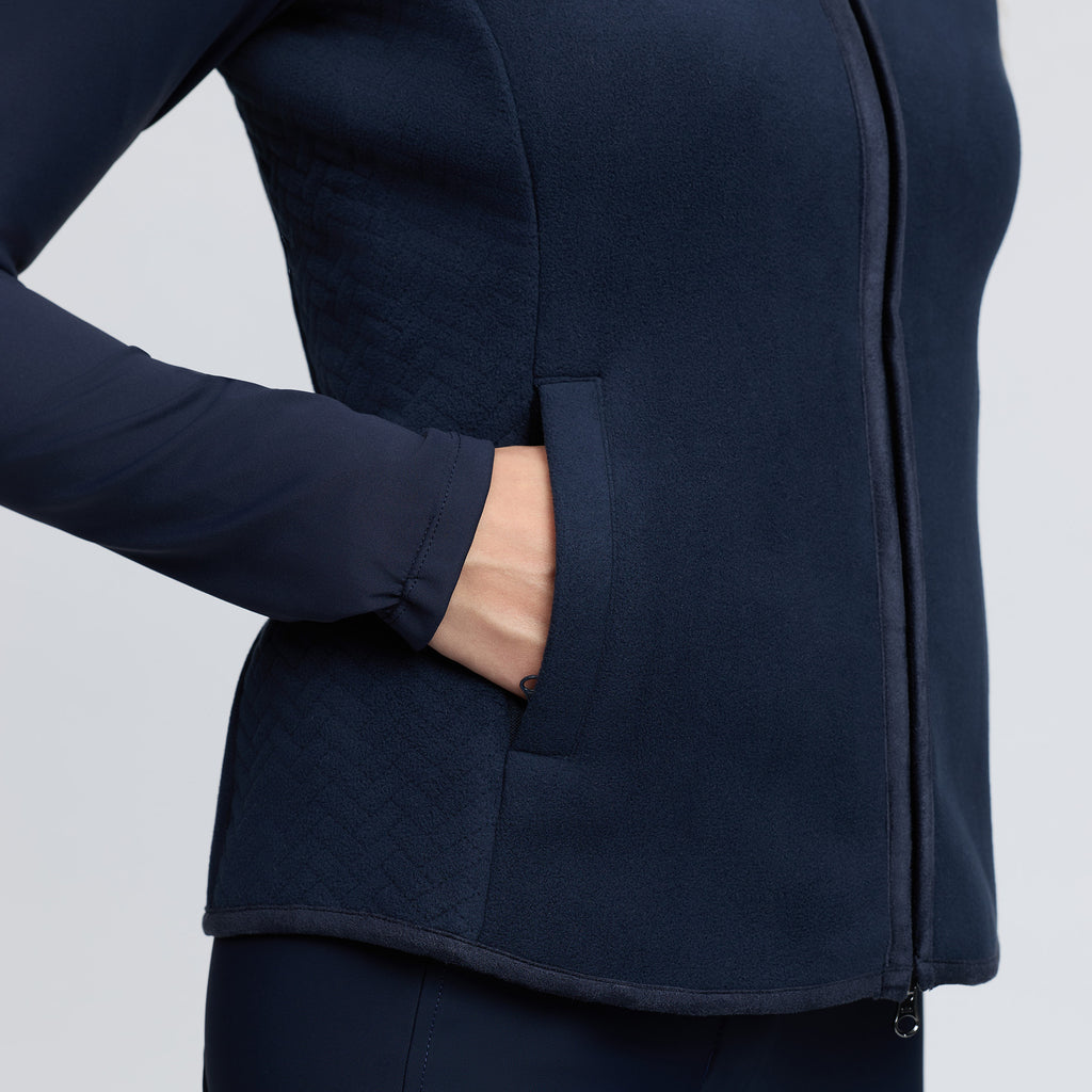 LeMieux Ladies Frankie Fleece Gilet - Navy