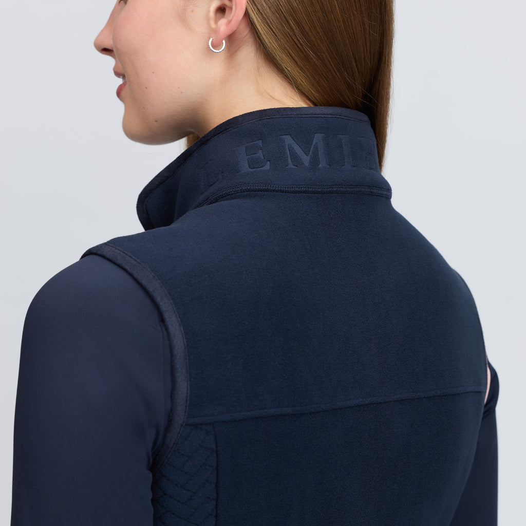 LeMieux Ladies Frankie Fleece Gilet - Navy