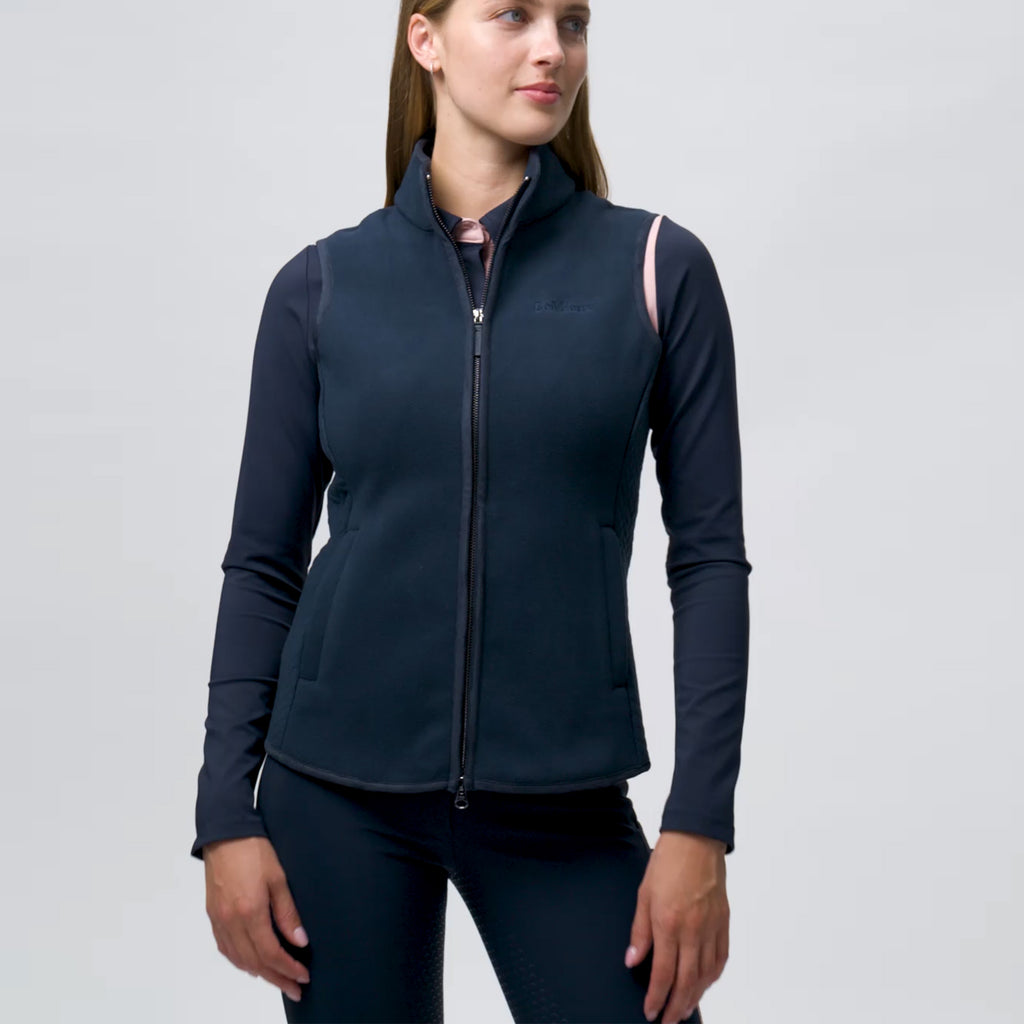 LeMieux Ladies Frankie Fleece Gilet - Navy