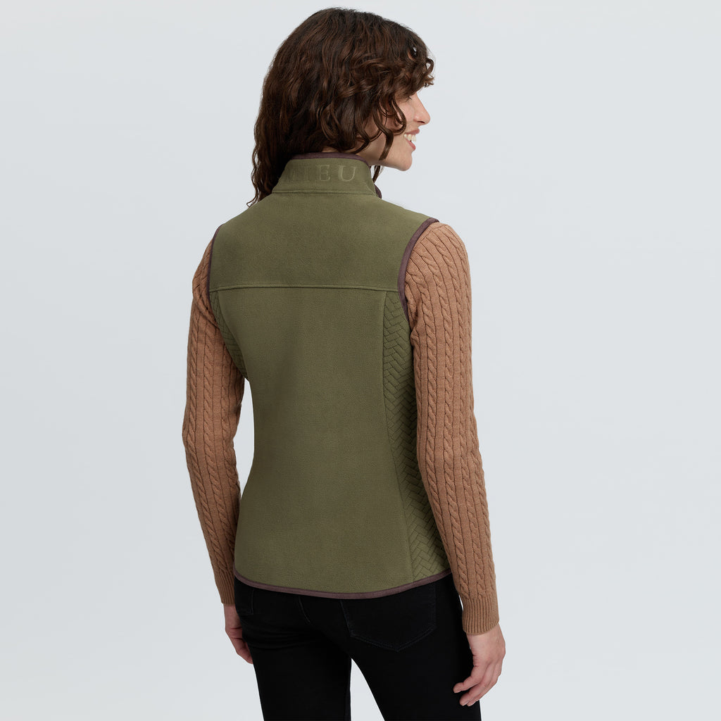 LeMieux Ladies Frankie Fleece Gilet - Willow Green