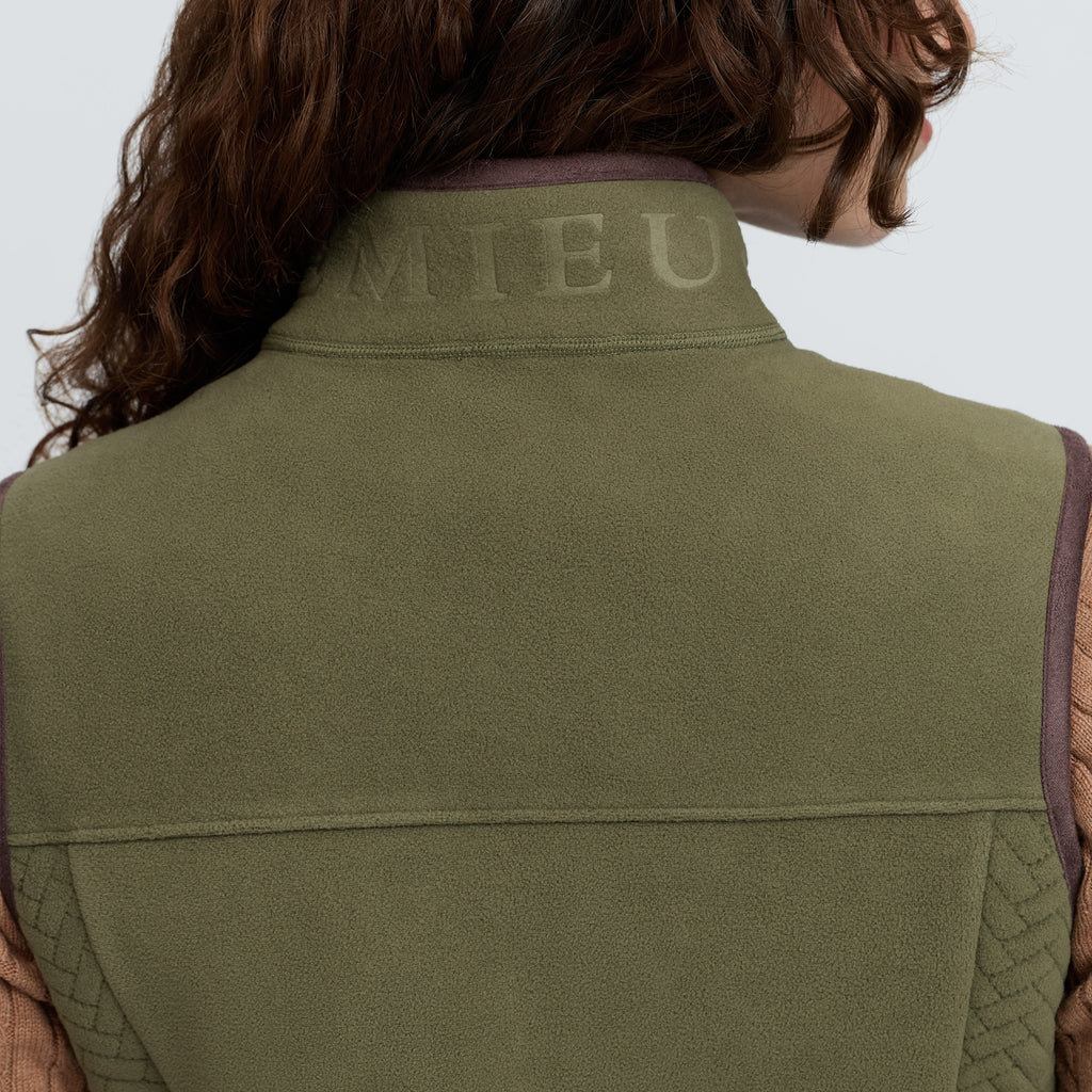 LeMieux Ladies Frankie Fleece Gilet - Willow Green