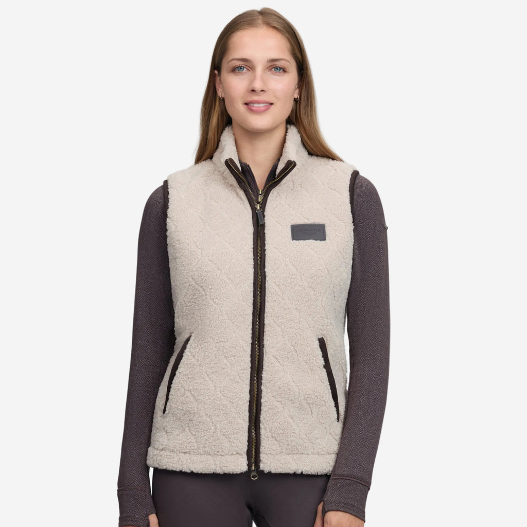 LeMieux Ladies Heritage Borg Gilet - Stone