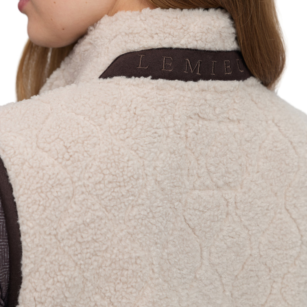 LeMieux Ladies Heritage Borg Gilet - Stone