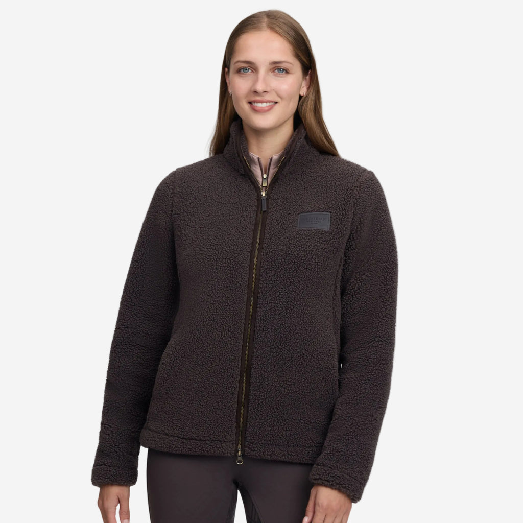 LeMieux Heritage Borg Zip Through Jacket - Cocoa