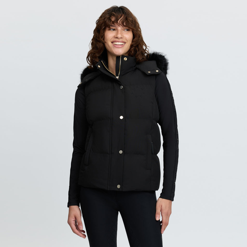 LeMieux Ladies Margot Hooded Gilet - Black