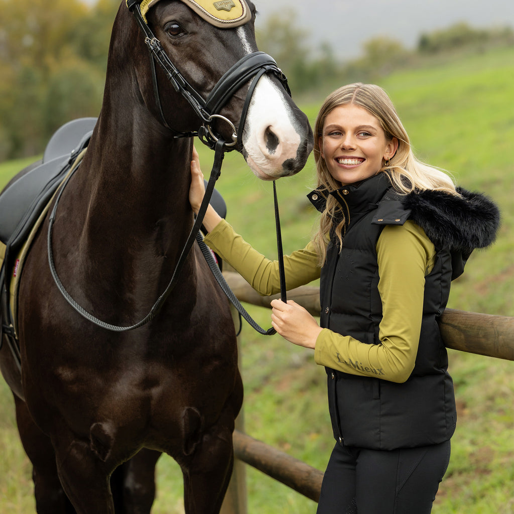 LeMieux Ladies Margot Hooded Gilet - Black