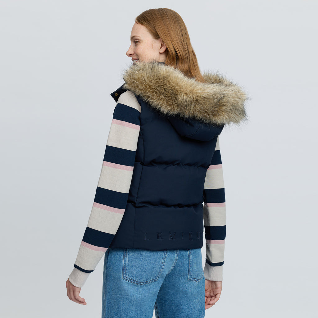 LeMieux Ladies Margot Hooded Gilet - Navy