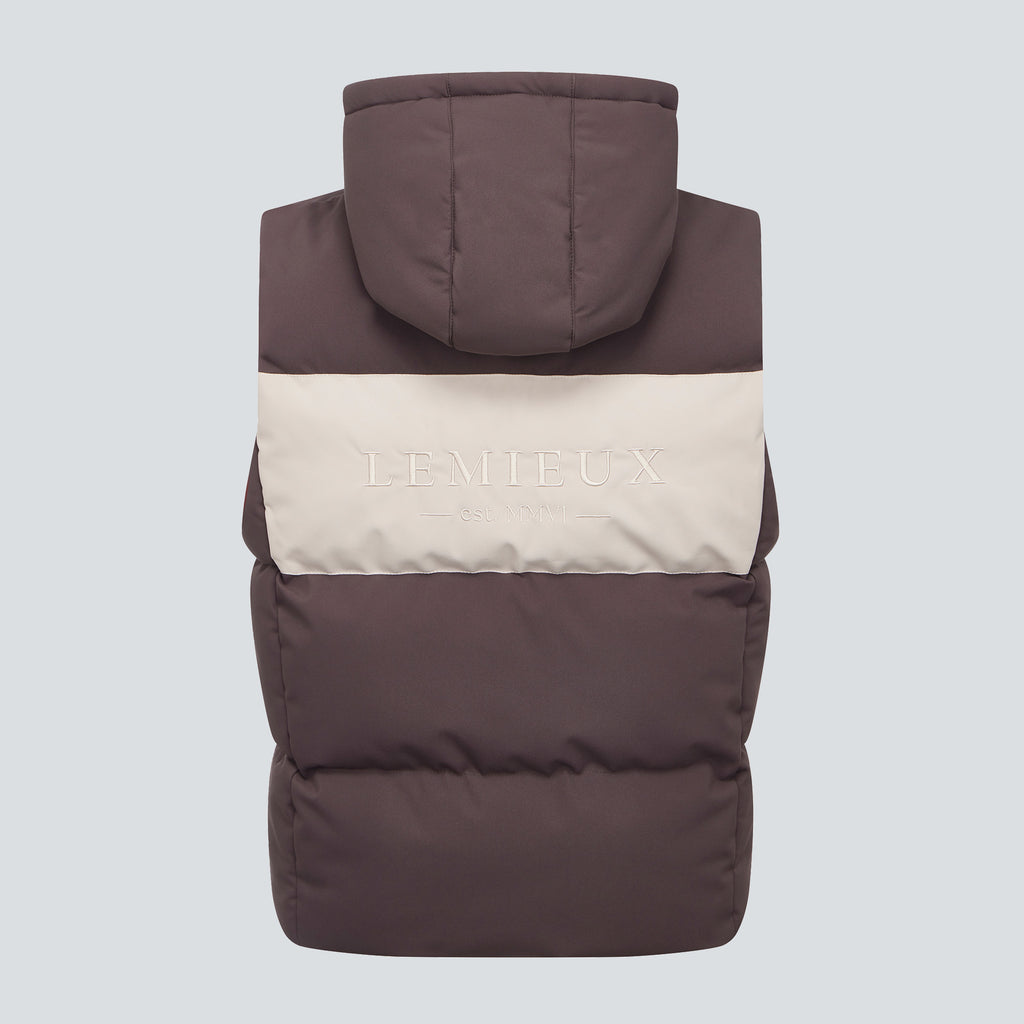 LeMieux Young Rider Joey Hooded Gilet - Cocoa