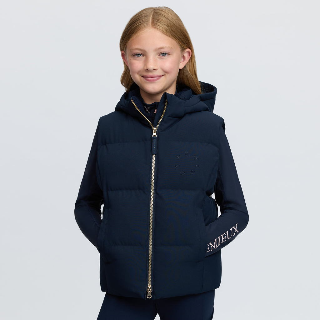 LeMieux Young Rider Joey Hooded Gilet - Navy
