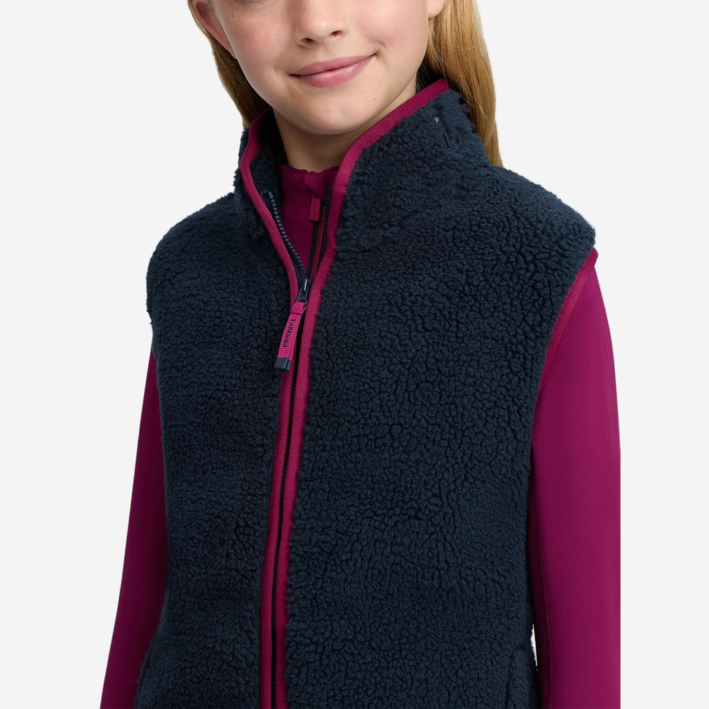 LeMieux Young Rider Trinity Teddy Gilet - Navy