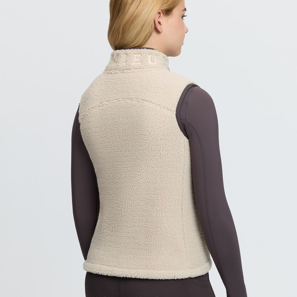 LeMieux Young Rider Trinity Teddy Gilet - Almond