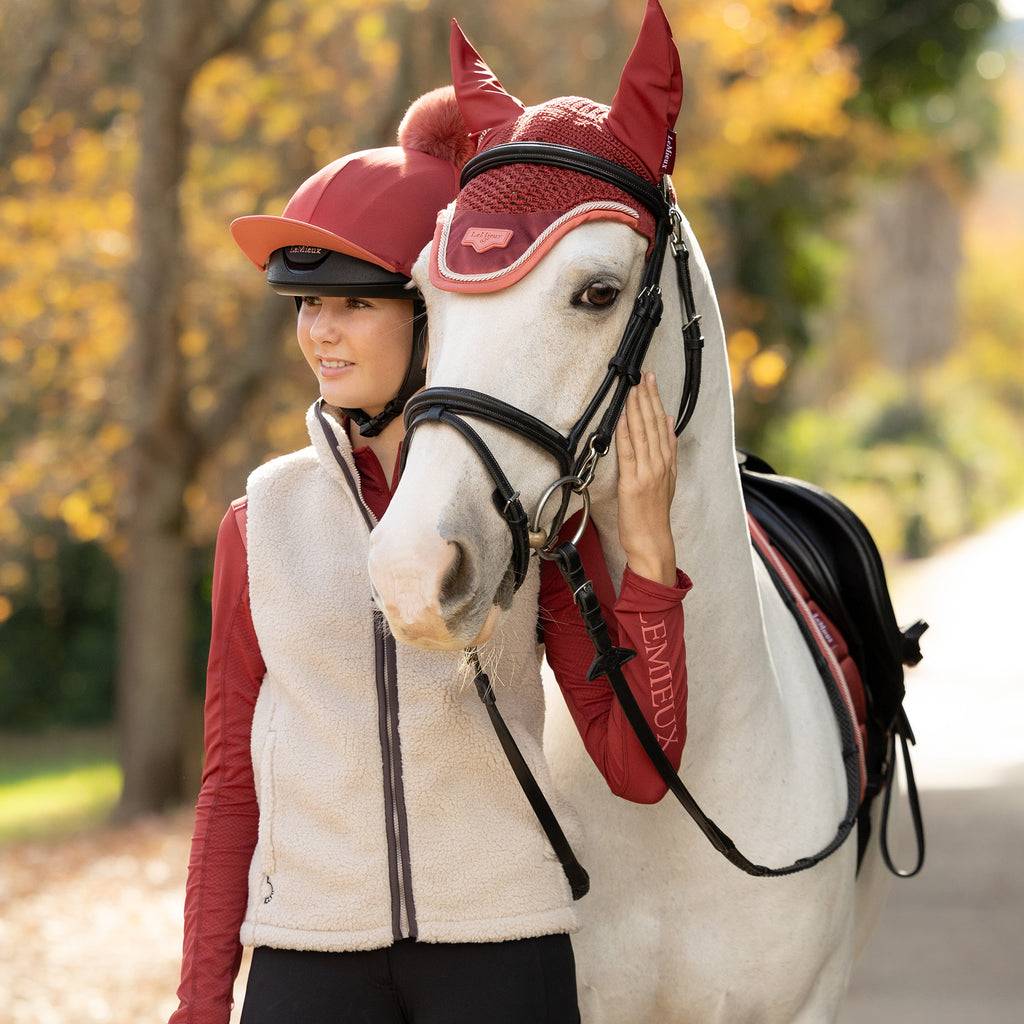 LeMieux Young Rider Trinity Teddy Gilet - Almond