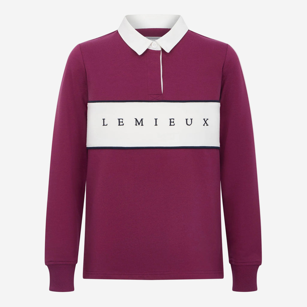 LeMieux Young Rider Riley Rugby Shirt - Blackberry
