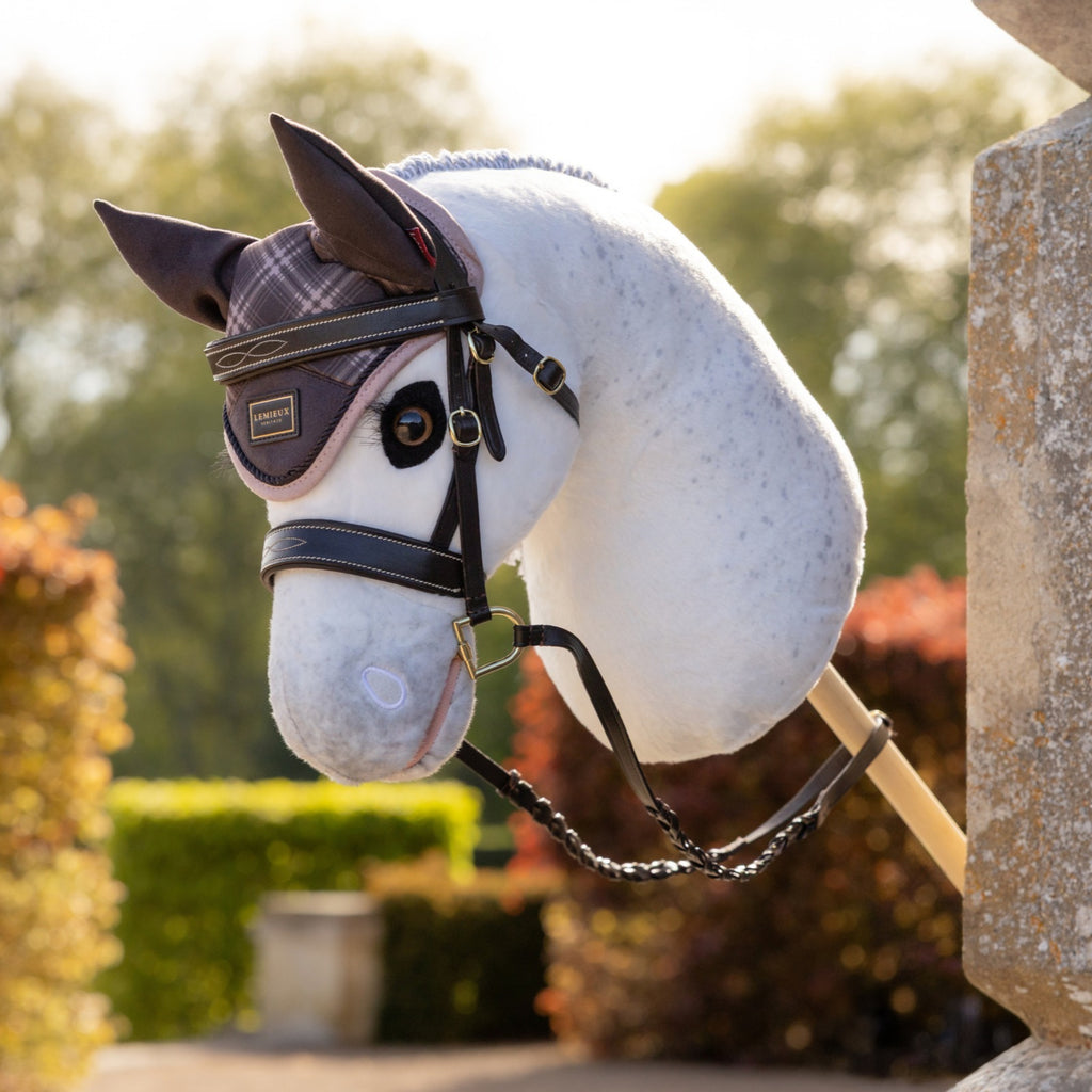LeMieux Hobby Horse Heritage Fly Hood - Cocoa