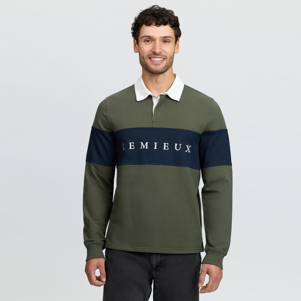 LeMieux Mens Rugby Shirt - Olive
