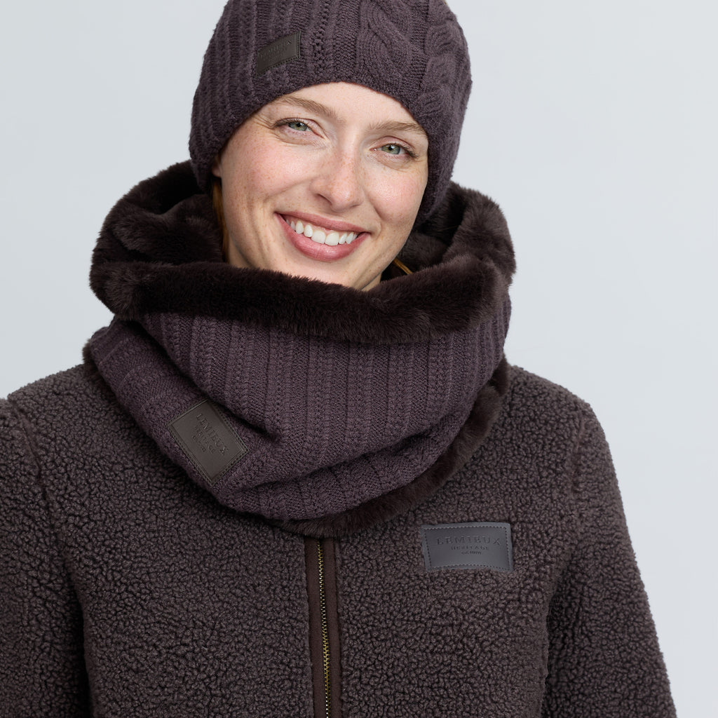 LeMieux Heritage Knitted Snood - Cocoa