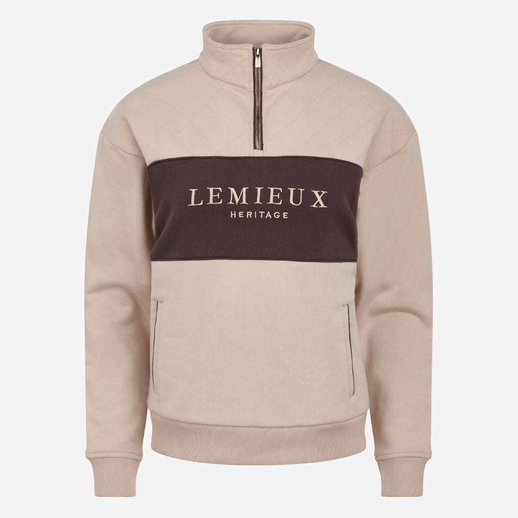 LeMieux Heritage Quarter Zip Sweat - Stone