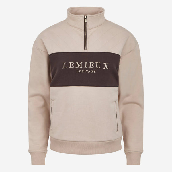 LeMieux Heritage Quarter Zip Sweat - Stone