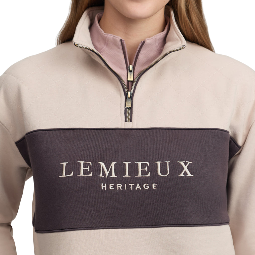 LeMieux Heritage Quarter Zip Sweat - Stone