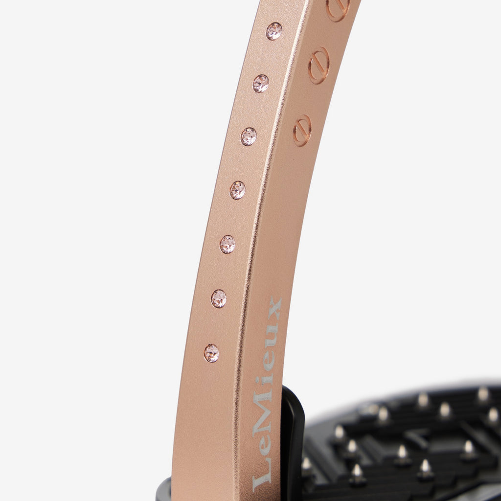 LeMieux Brilliance Vector Balance Stirrup - Rose Gold