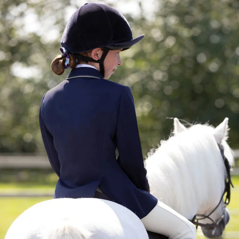 Equetech Junior Jersey Deluxe Competition Jacket - Navy