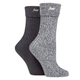 Jeep Super Soft Brushed Boot Sock - Charcoal/Slate