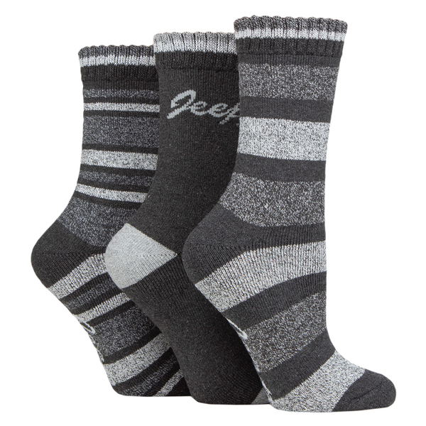 Jeep Striped Performance Boot Sock - Slate/Grey