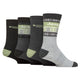 Jeep Mens Thermal Boot Sock Gift Box - Black/Green