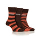 Jeep Mens Wool Blend Boot Socks - Brown/Ochre
