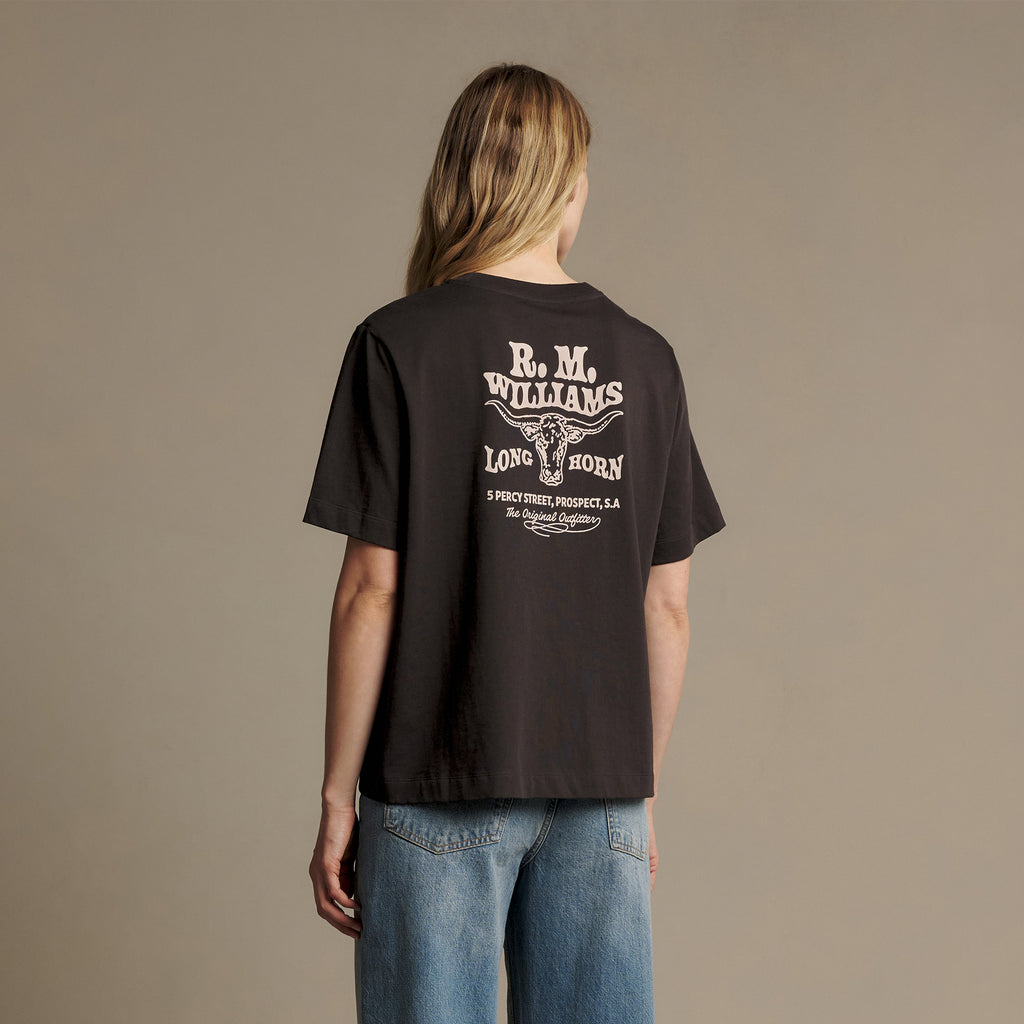 R.M.Williams Kandos T-Shirt - Dark Chocolate