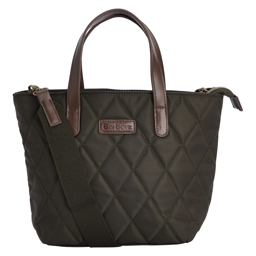 Barbour Mini Quilted Tote Bag - Olive