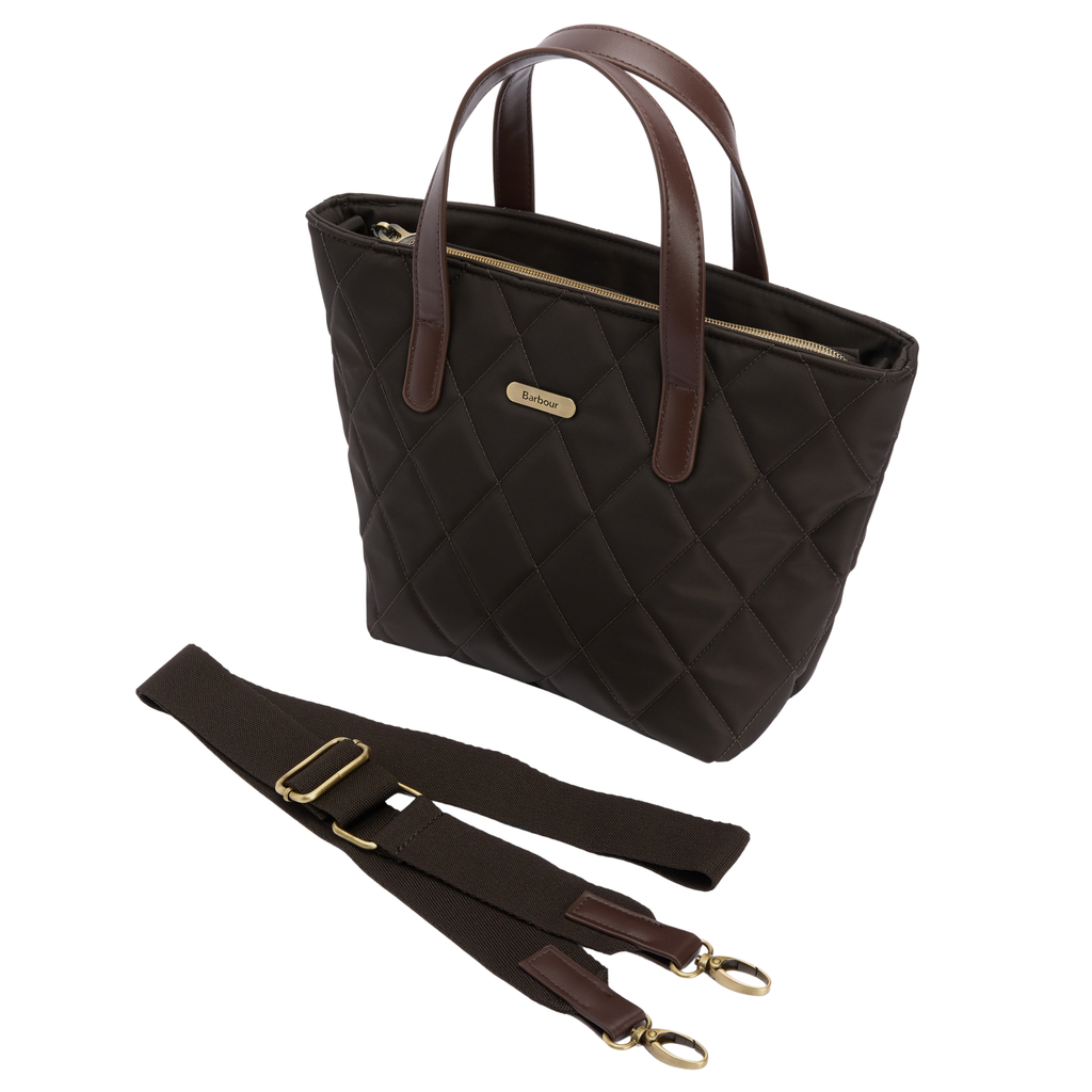Barbour Mini Quilted Tote Bag - Olive