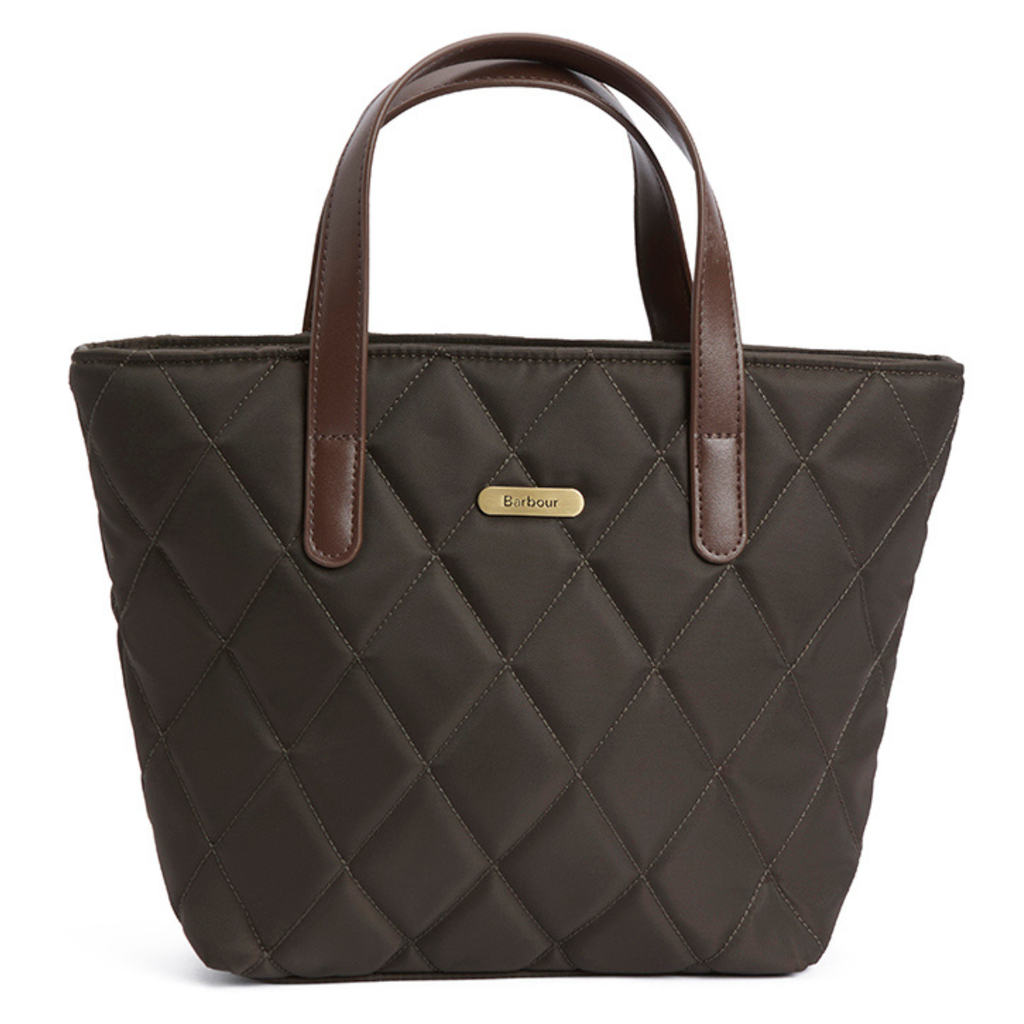 Barbour Mini Quilted Tote Bag - Olive