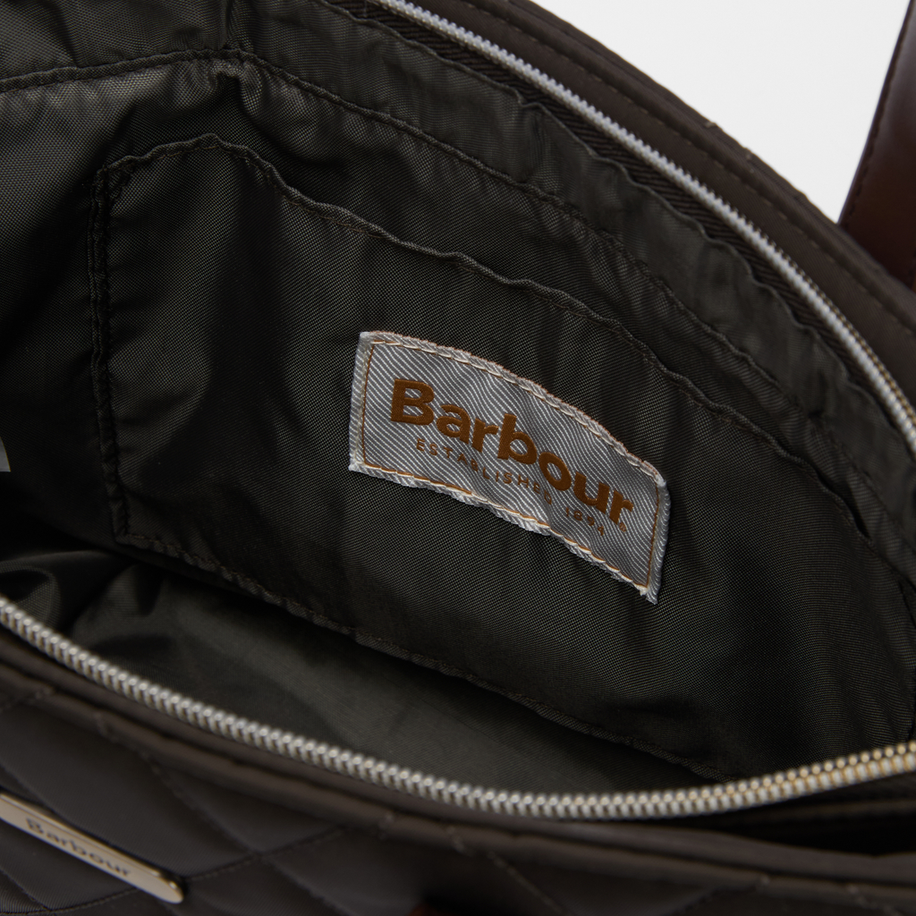 Barbour Mini Quilted Tote Bag - Olive