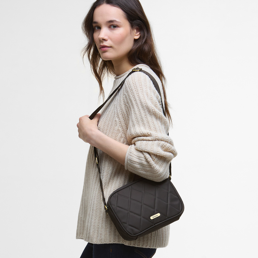 Barbour Quilted Crossbody Bag - Olive