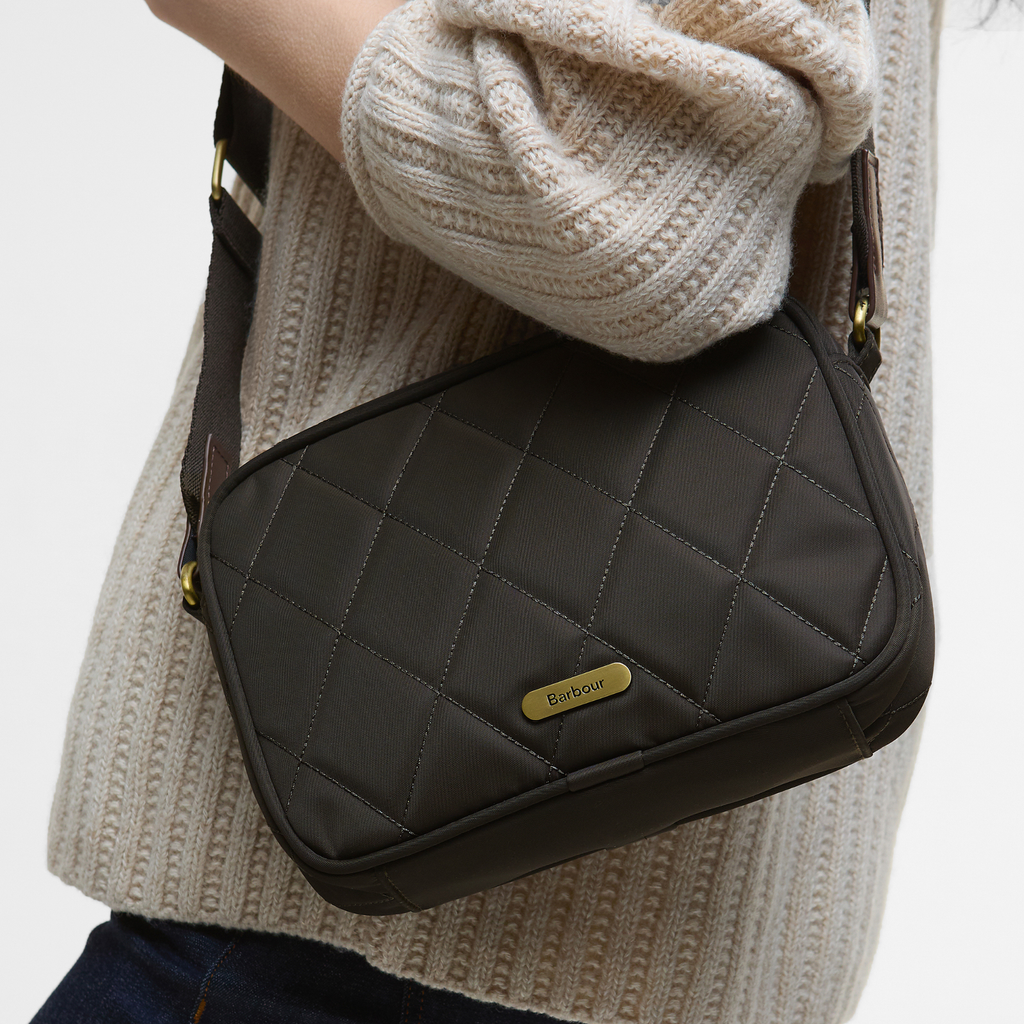 Barbour Quilted Crossbody Bag - Olive