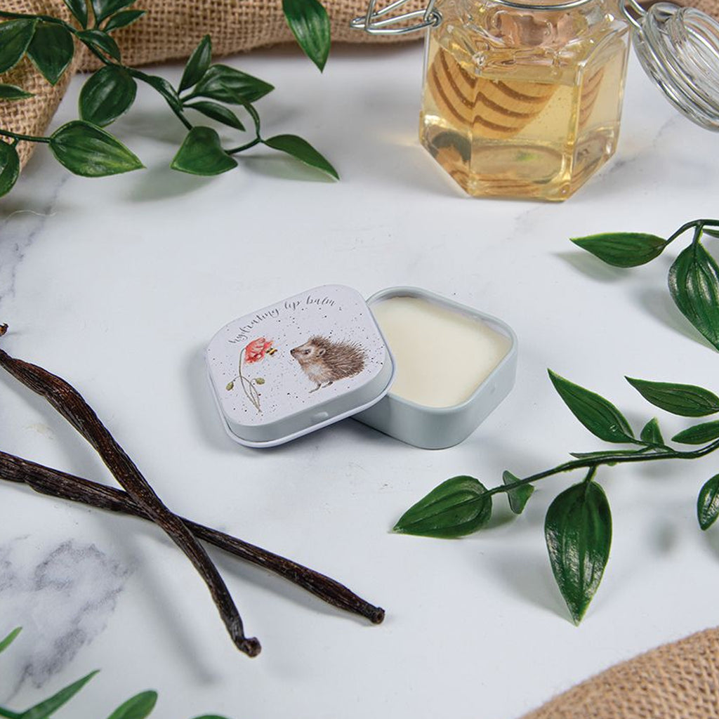 Wrendale Lip Balm - Busy as a Bee Hedgehog