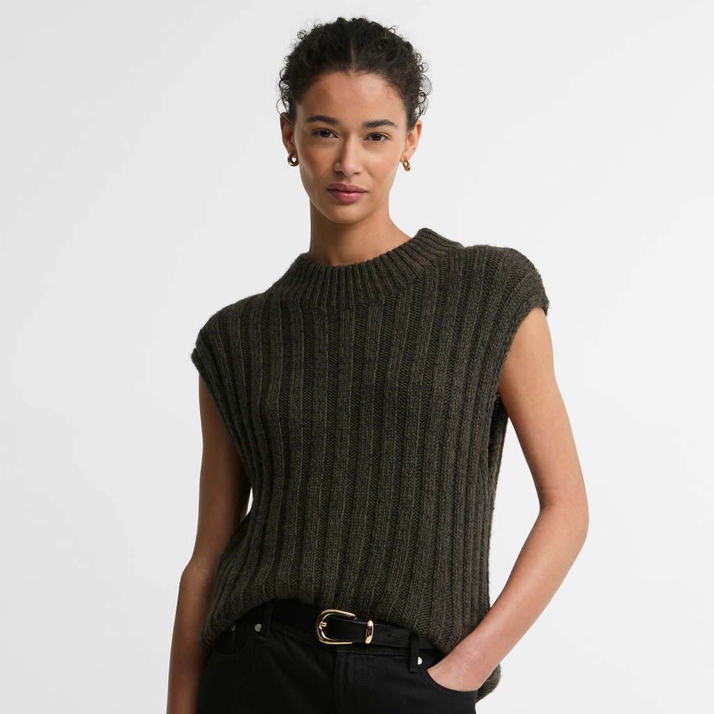 Barbour Ladies Anastasia Knitted Vest - Olive