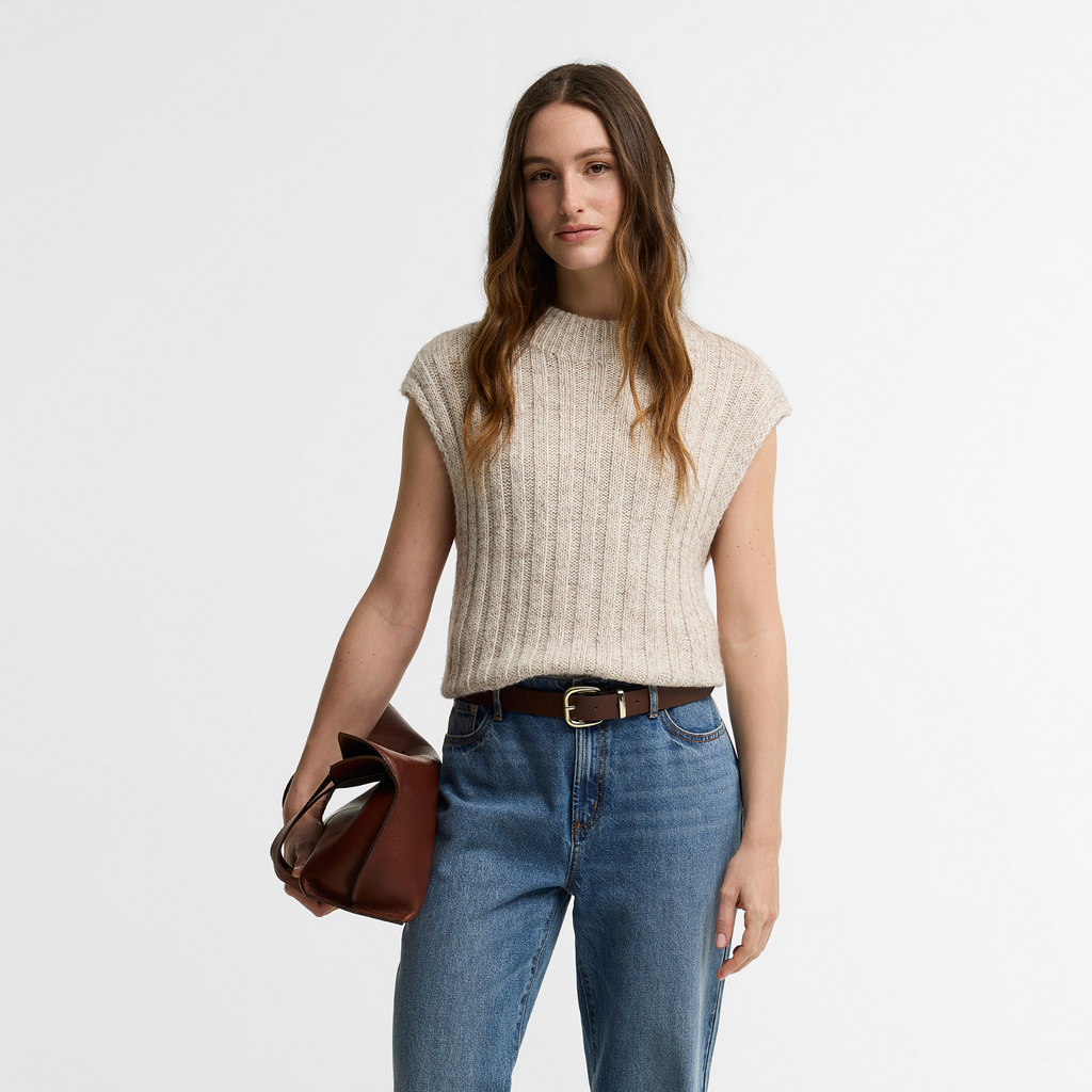 Barbour Ladies Anastasia Knitted Vest - Cloud