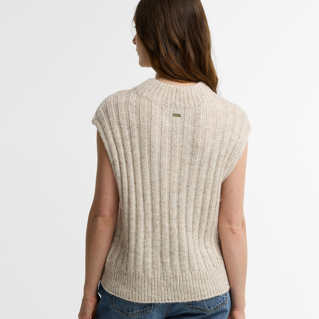 Barbour Ladies Anastasia Knitted Vest - Cloud