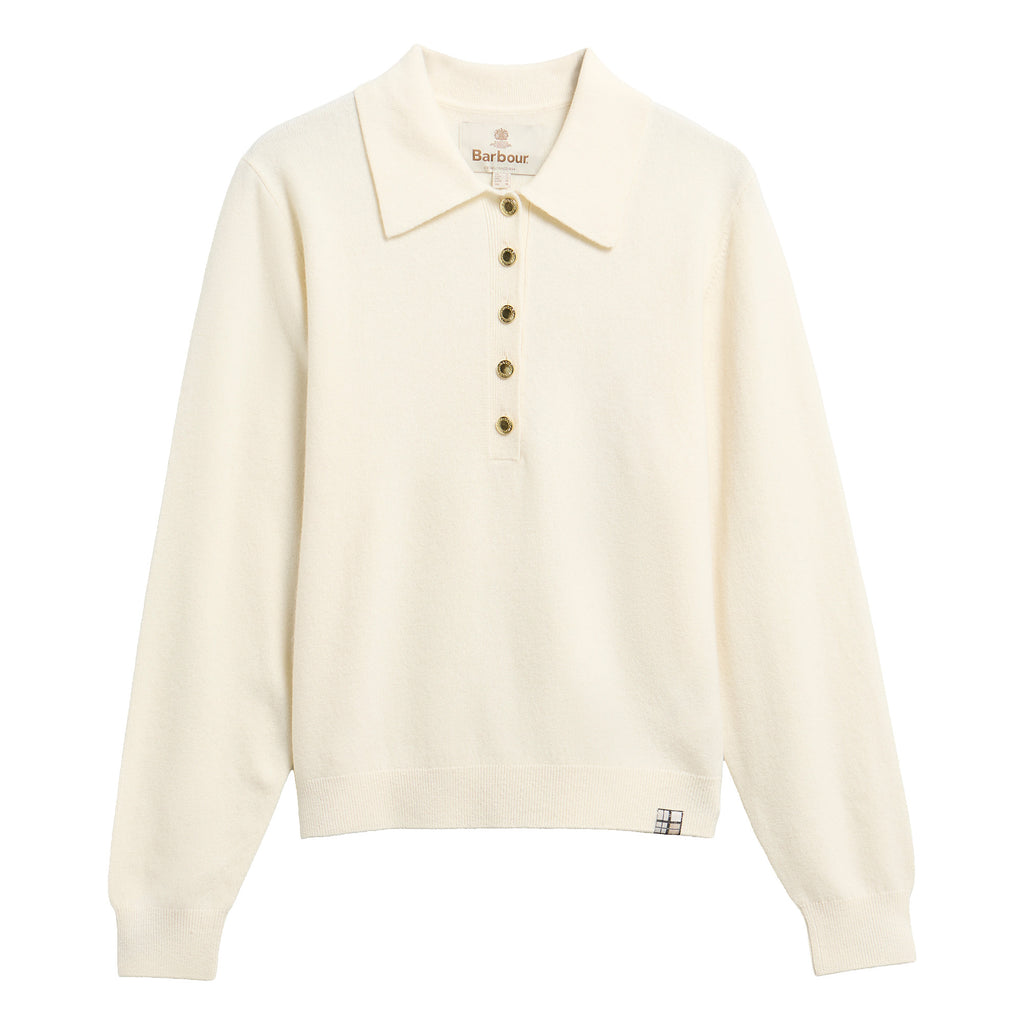 Barbour Ladies Wynn Knitted Jumper - Cloud