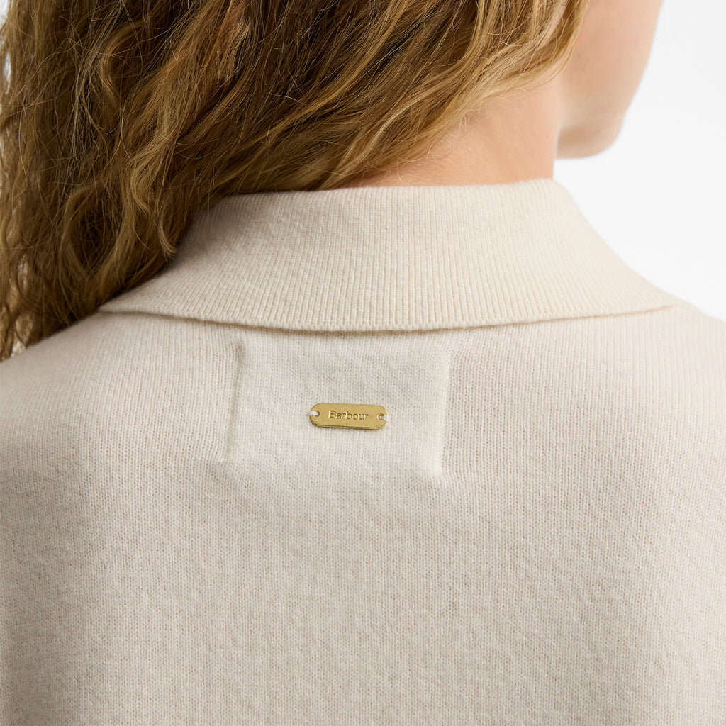 Barbour Ladies Wynn Knitted Jumper - Cloud