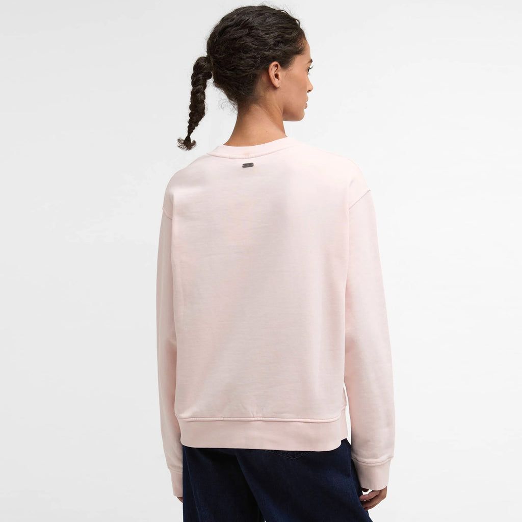 Barbour Ladies Bede OS Crew Sweatshirt - Pink