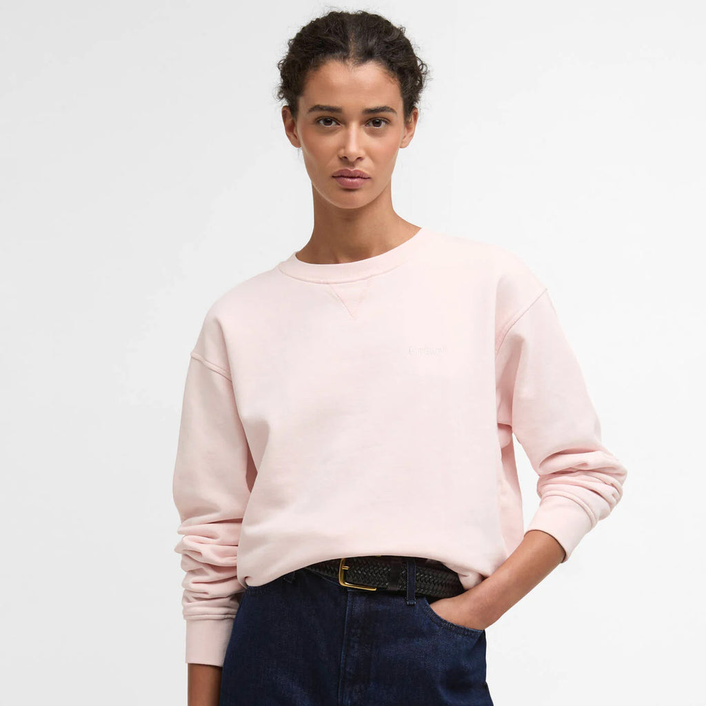Barbour Ladies Bede OS Crew Sweatshirt - Pink